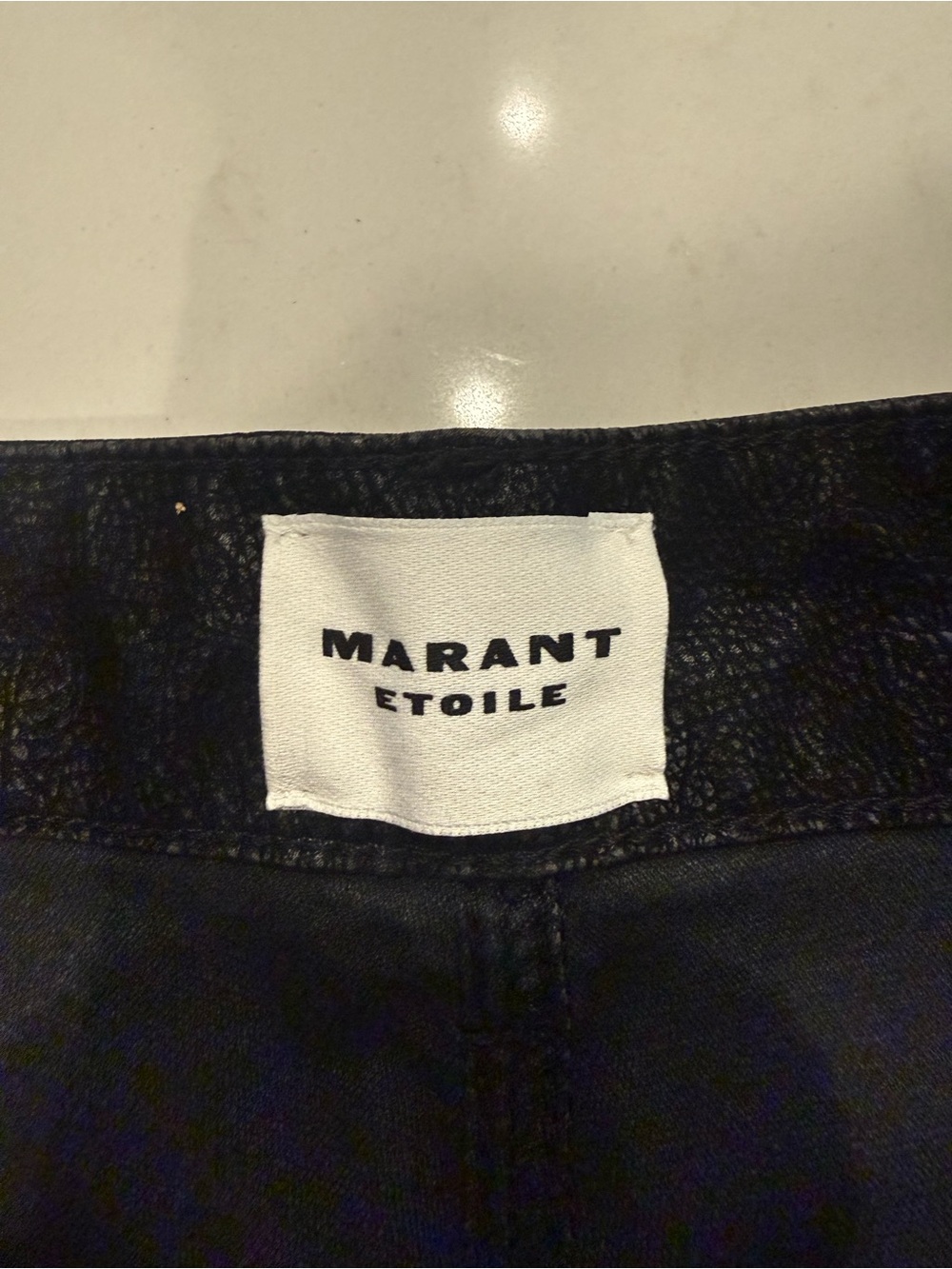 NWT Isabel Marant Etoile Kelvina Pants Black Faux Leather Trousers 38 US 6 med - Picture 11 of 13